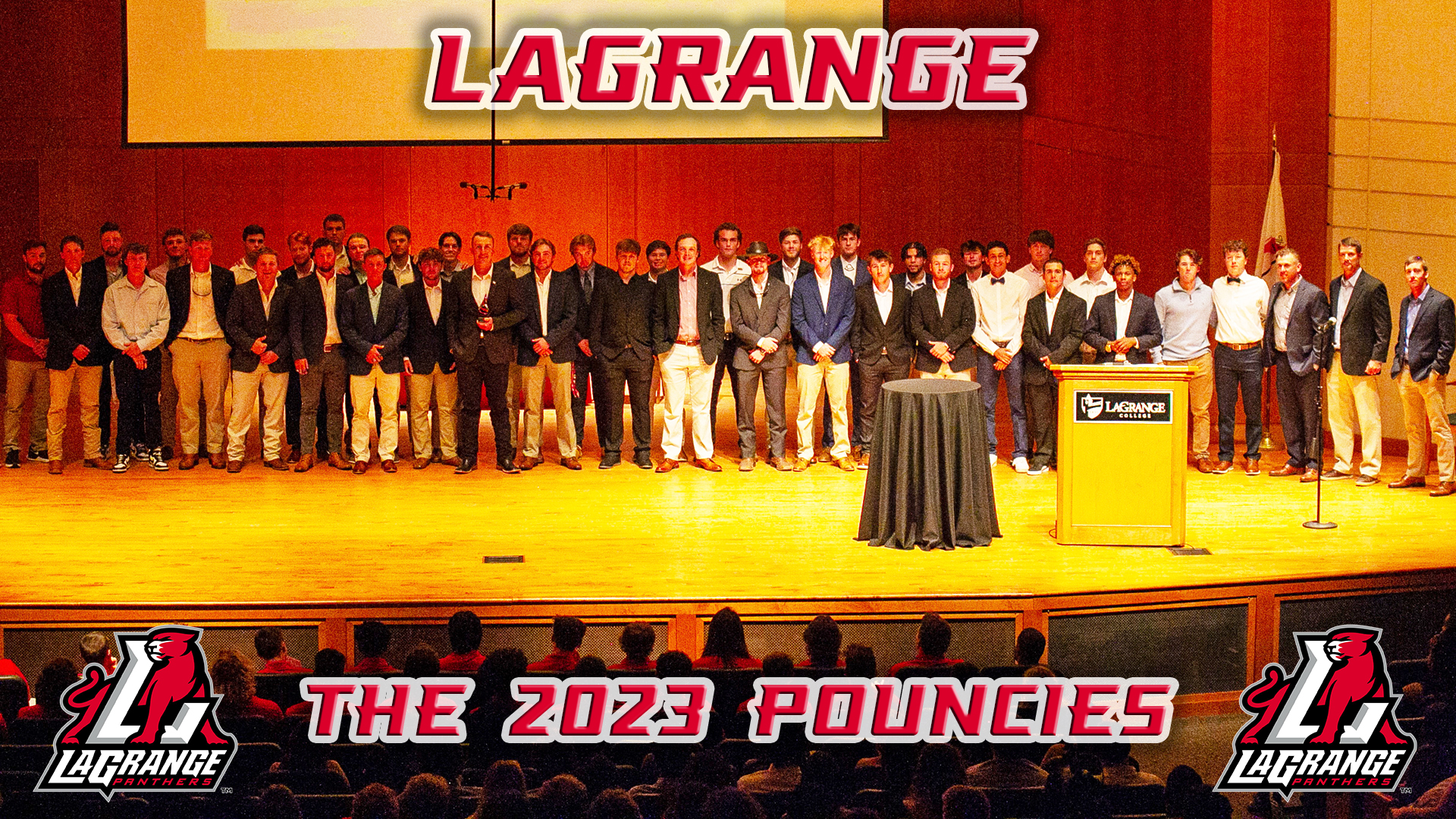 LaGrange Athletics celebrated the accomplishments of their student-athletes and staff with the Second Annual Pouncies on Wednesday, April 12 at Callaway auditorium.