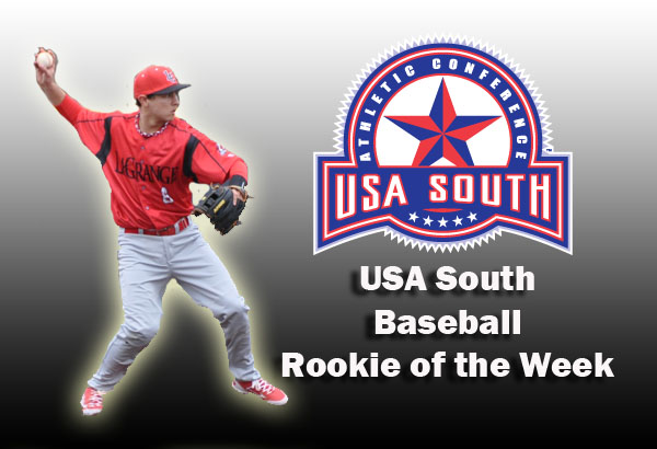 Baseball: Schuck selected USA South Rookie of the Week