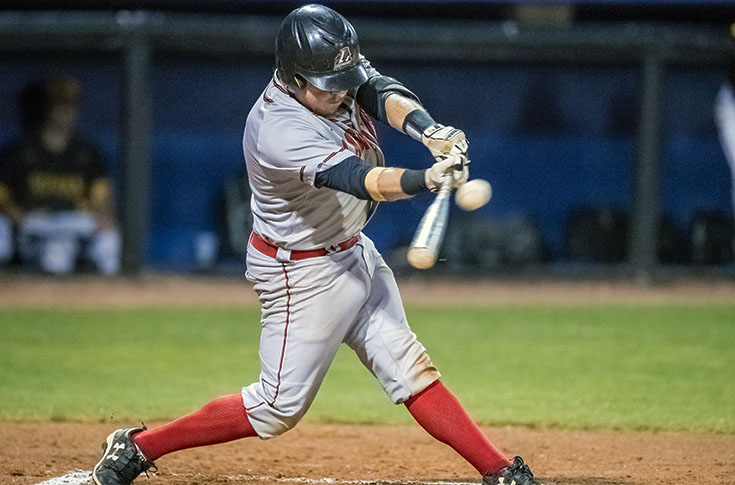 Chad Pigg went 4-for-4 with four RBIs in the 12-5 win over Rowan on Friday at the NCAA South Regional.