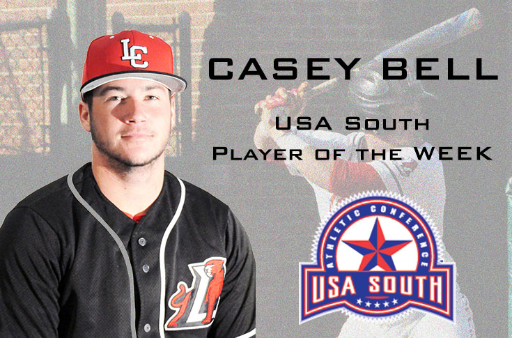 Baseball: Casey Bell named USA South Player of the Week for the second time