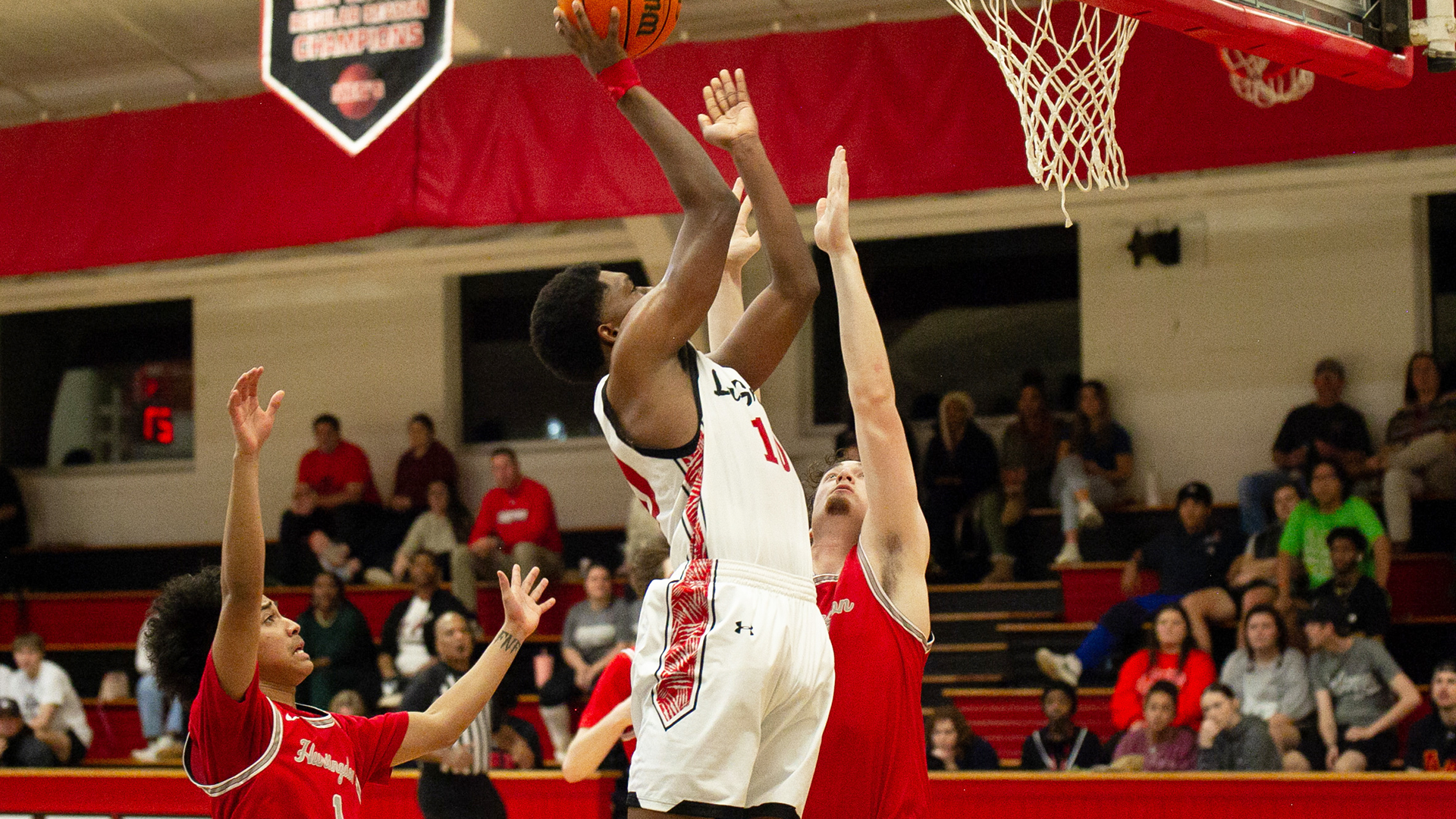 Zac Hill erupted for a game-high 24 points to go with eight boards and a pair of blocks to pace the Panthers  in an 80-74 victory over Huntingdon on January 31.