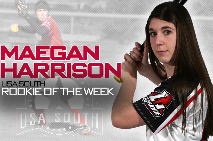 Softball: Maegan Harrison selected as USA South Rookie of the Week