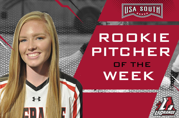 Softball: Ansley Brown selected as USA South Rookie Pitcher of the Week