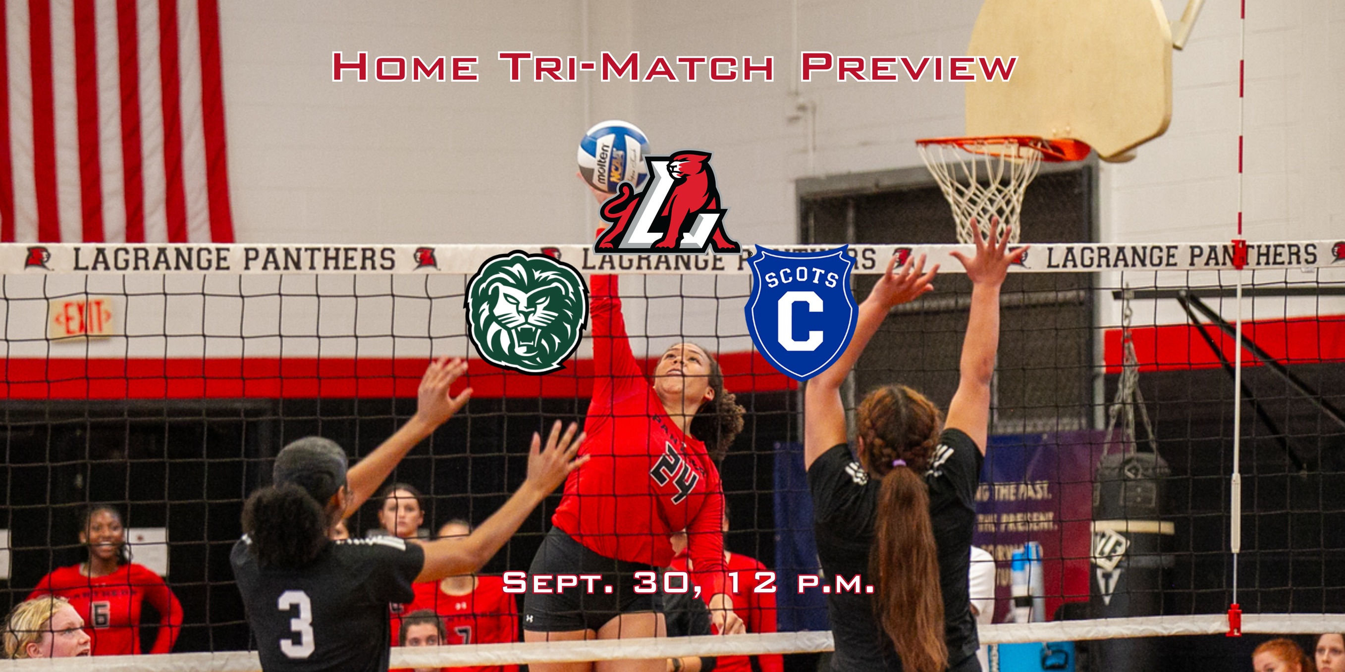 Panthers volleyball hosts their first home tri-match this Saturday (Sept. 30)
